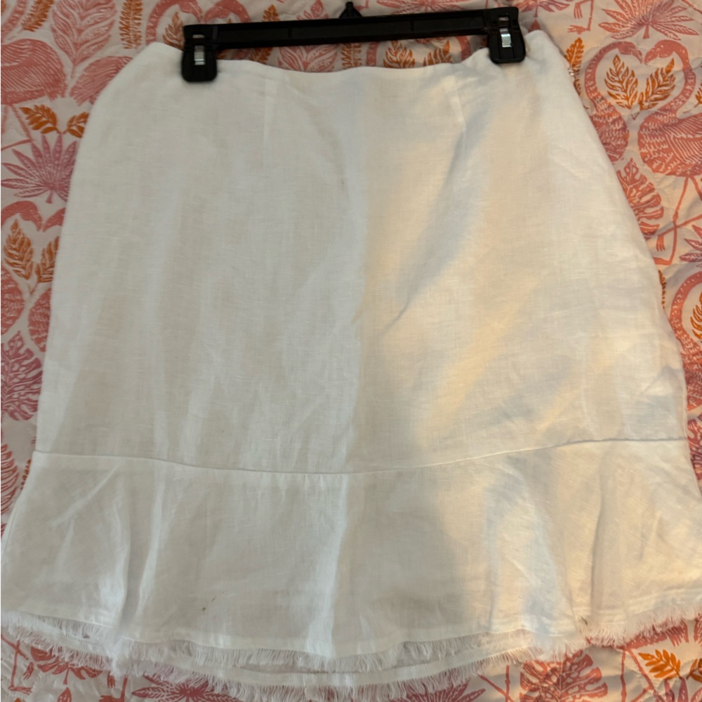 Tommy Bahama Cream Linen Skirt